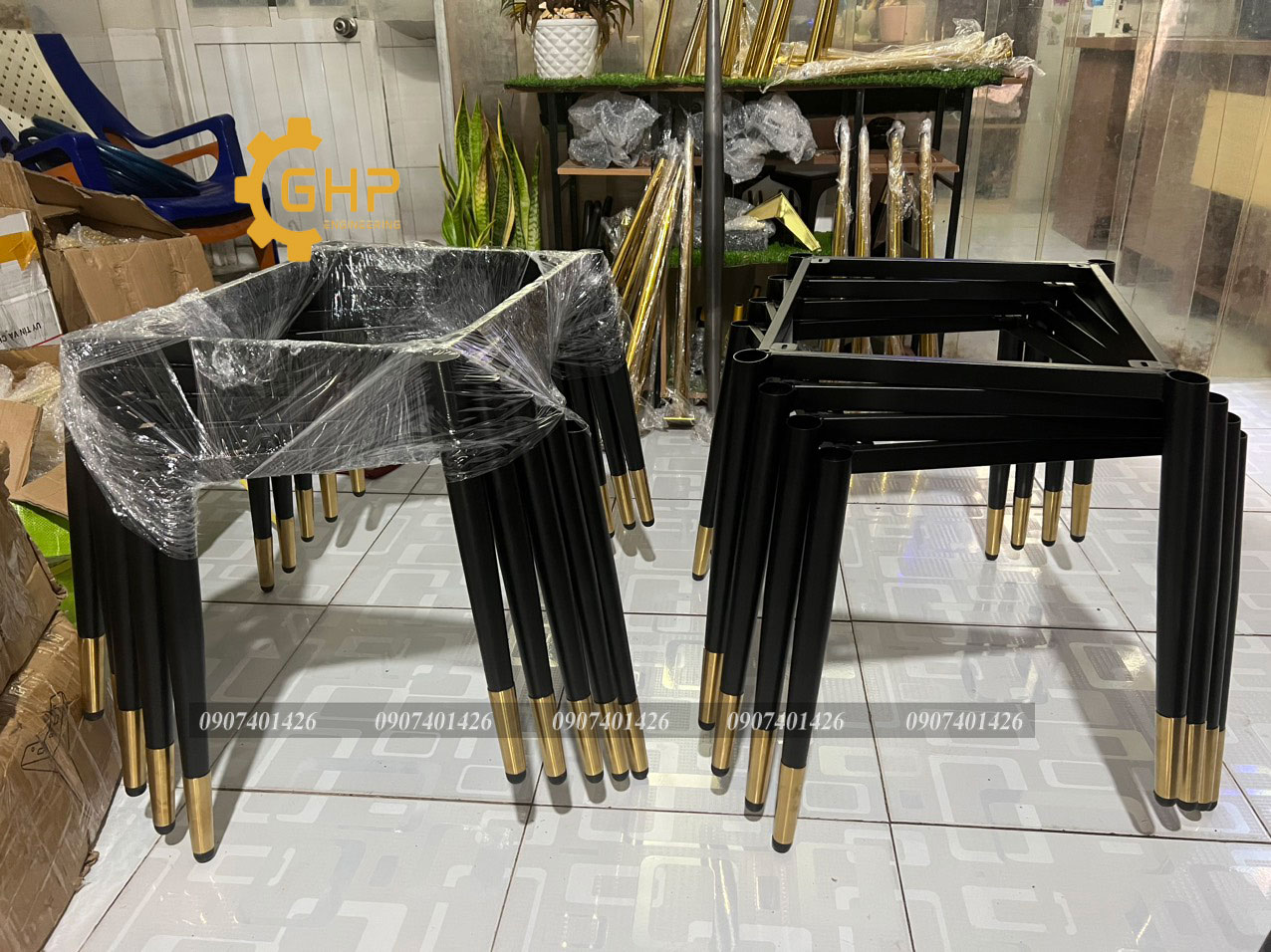 Gia công khung ghế chân côn bọc inox theo yêu cầu